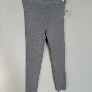 Take It Easy Girls Gray Ribbed Leggings 6X